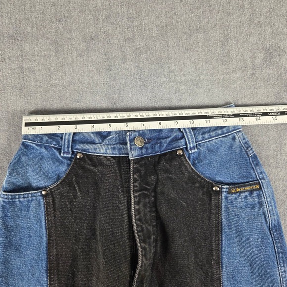 Rocky Mountain Clothing Co Vintage Two Tone Blue Black Western Jeans Made in USA - Picture 12 of 13